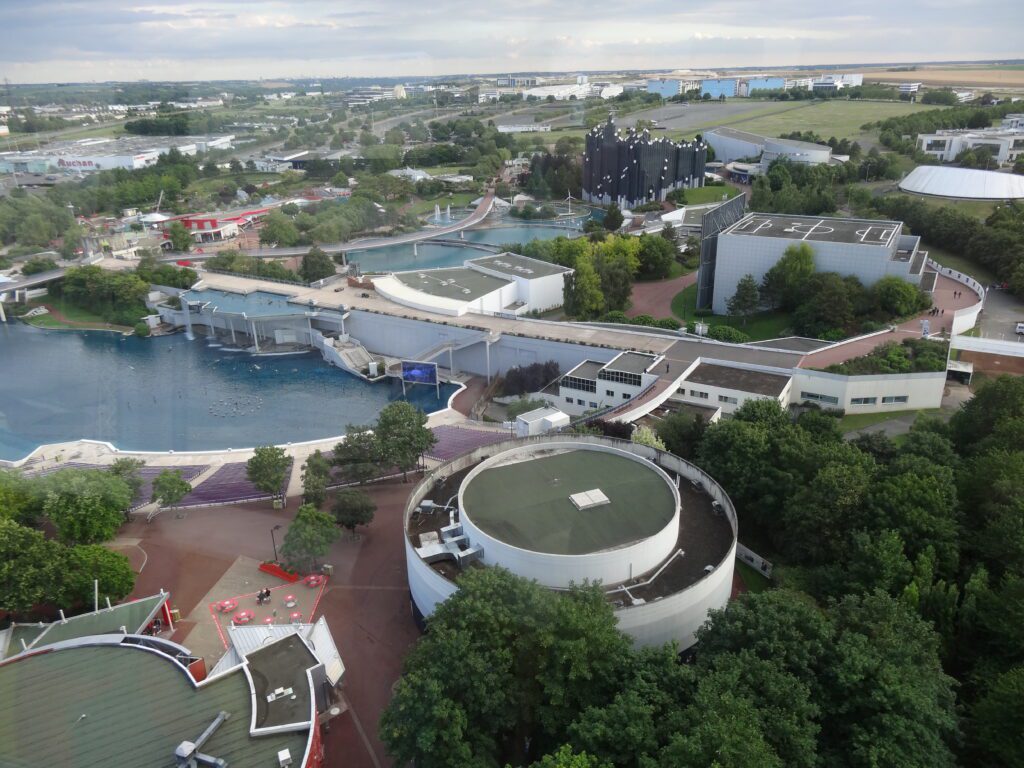 Futuroscope.View from the Gyrotour