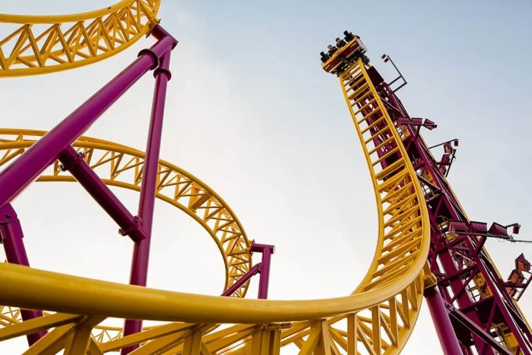 Rage roller coaster at Adventure Island in Southend-on-Sea