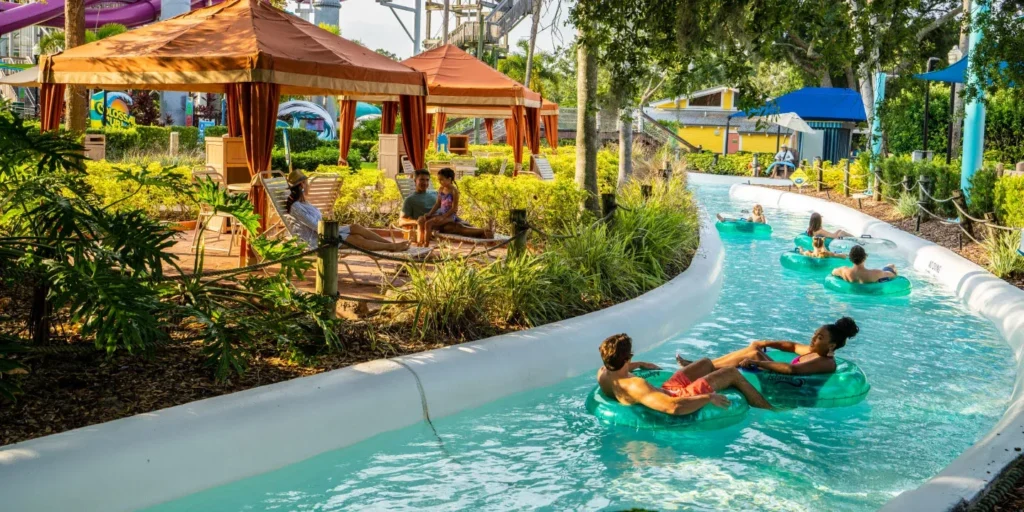 Rambling Bayou lazy river at Adventure Island in Tampa