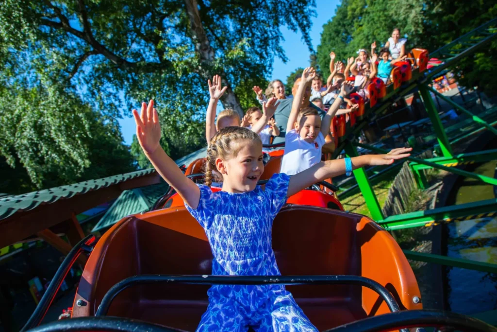 Family roller coaster at Amusementspark Tivoli