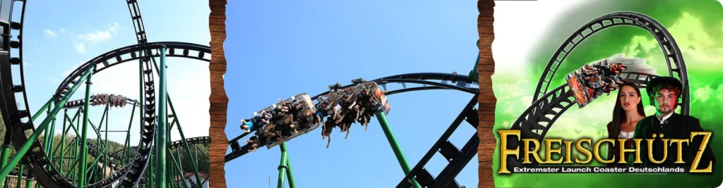 Freischütz roller coaster at Bayern-Park