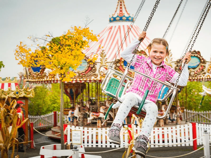 A family swing ride at BELANTIS near Leipzig