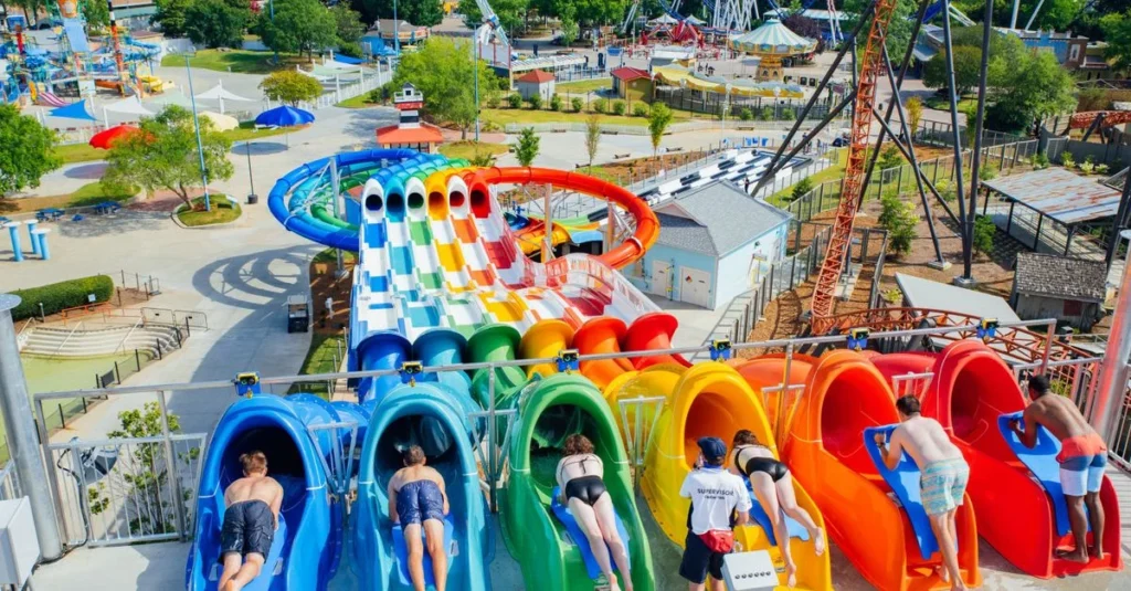 Guests on Boogie Board Racer at Carolina Harbor