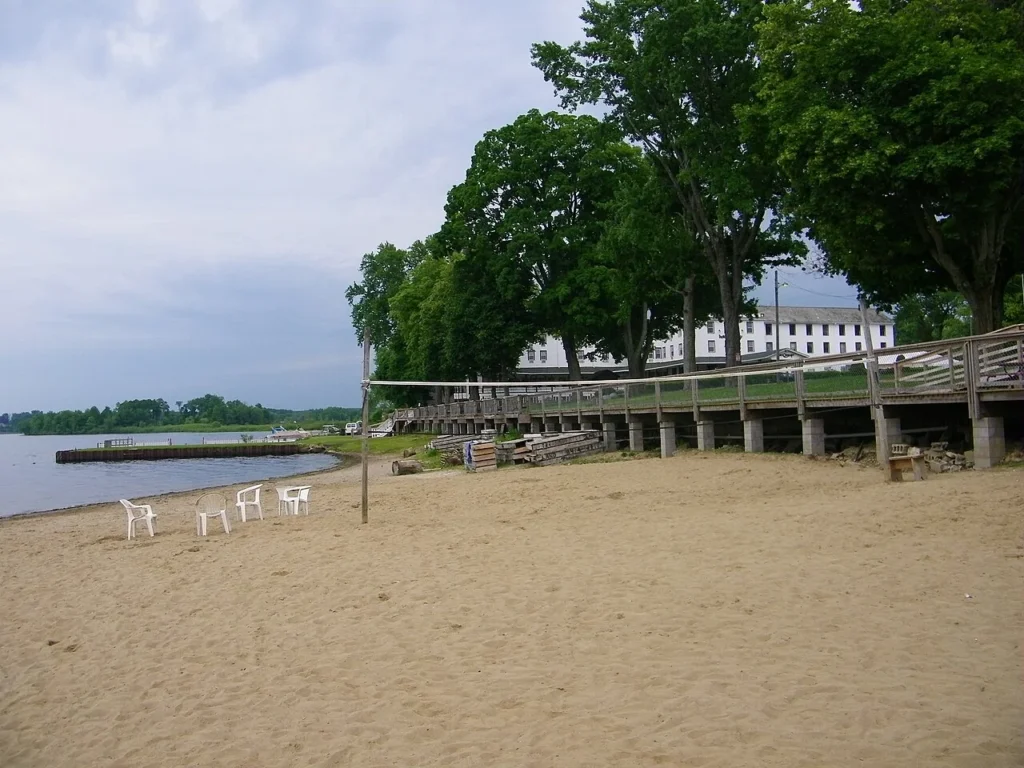 Conneaut Lake Park’s waterfront and boardwalk, photographed in 2014