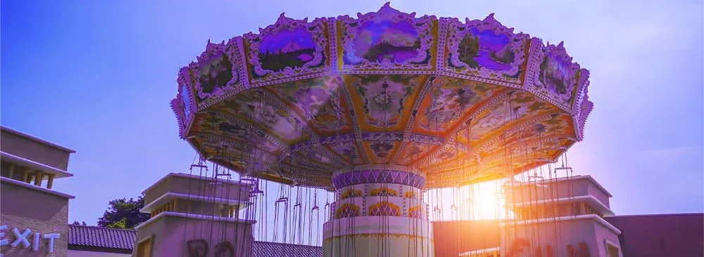 Swing carousel at Dunia Fantasi in Jakarta’s Ancol destination