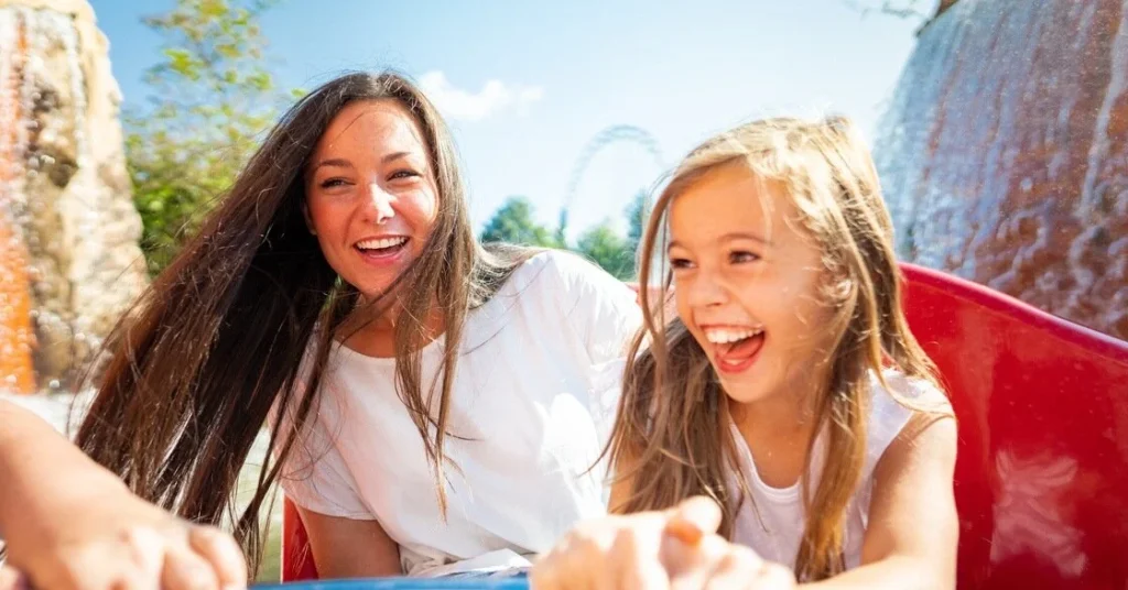 Children enjoying a ride at FORT FUN Abenteuerland