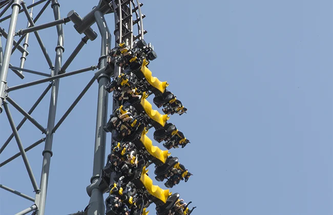 Eejanaika roller coaster at Fuji-Q Highland