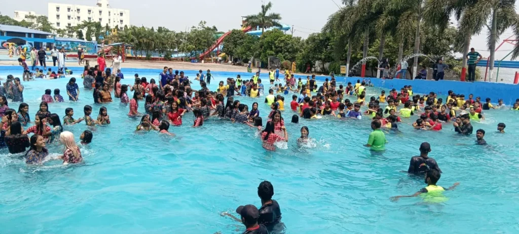 Water attractions at Funtasia Island Water Park near Patna
