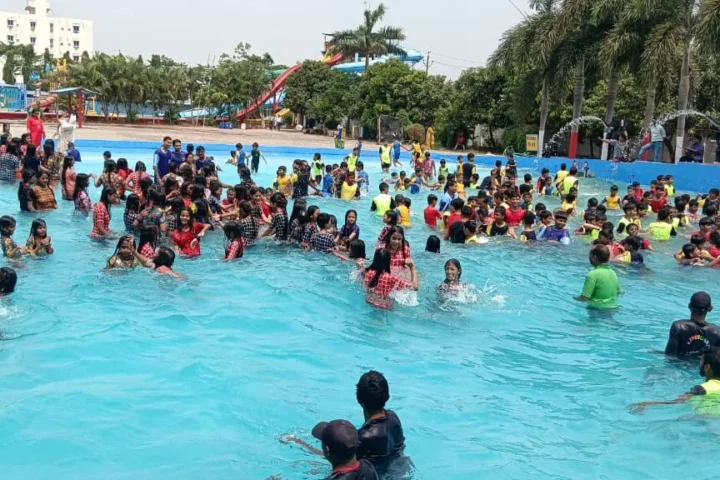 Water attractions at Funtasia Island Water Park near Patna