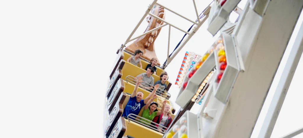 Rides at Funtown Splashtown USA in Saco