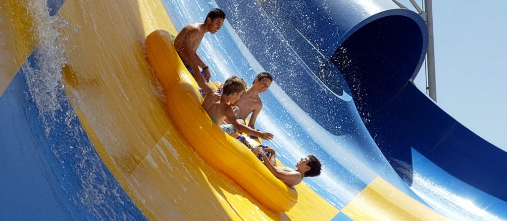 Wahoo water slide at Hurricane Harbor Splashtown in Spring