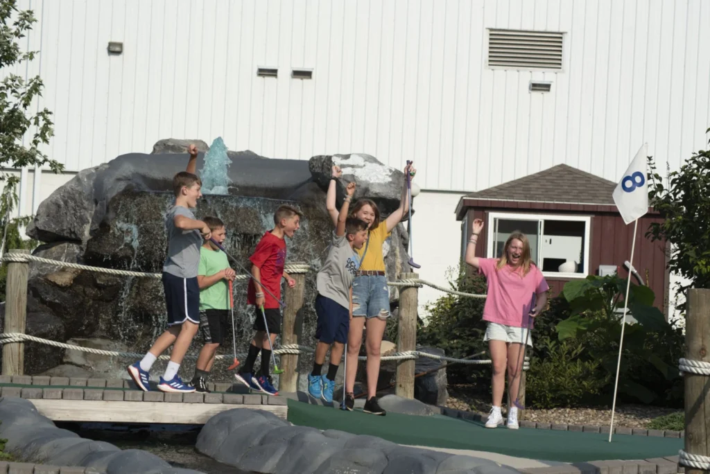 Keystone Falls miniature golf setting at Lakemont Park in Altoona