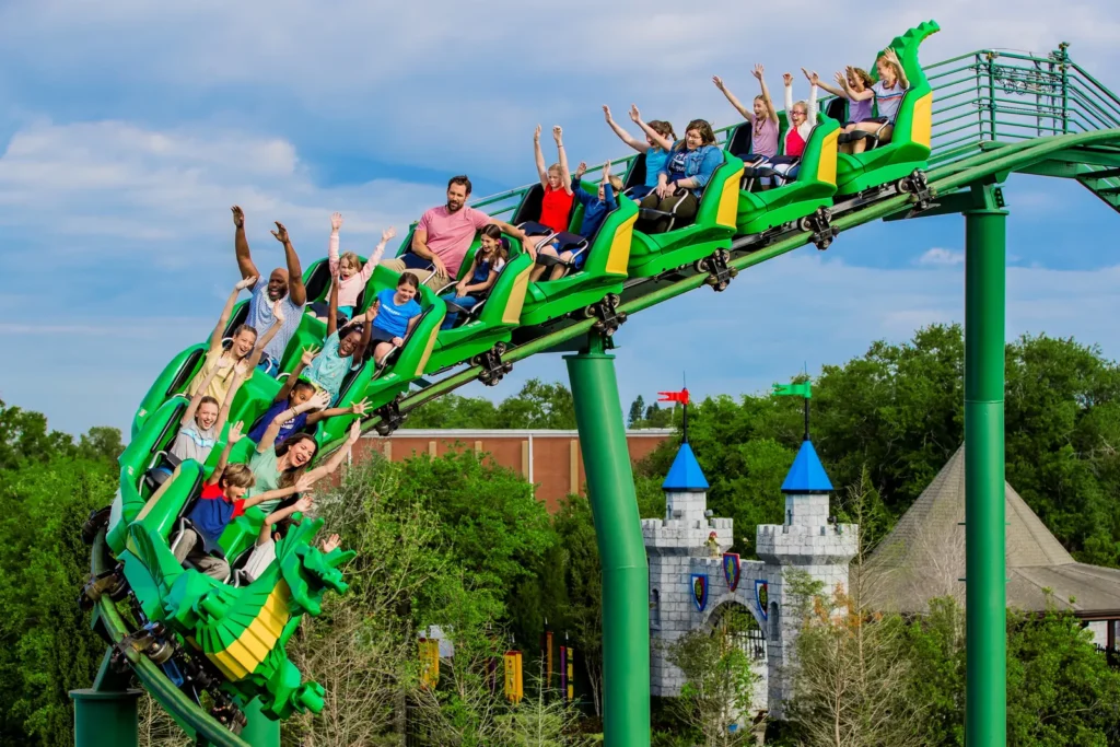 The Dragon coaster at LEGOLAND New York