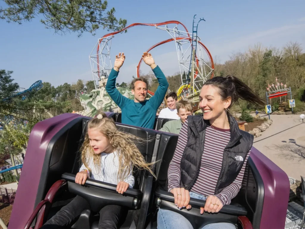 100% Wolf family coaster at Plopsaland Deutschland