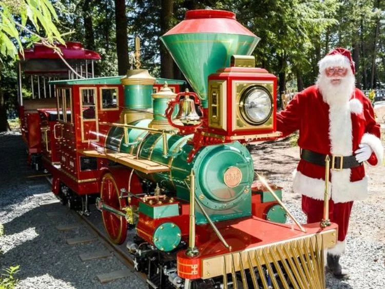 Candy Cane Express train at Santa’s Village in Bracebridge