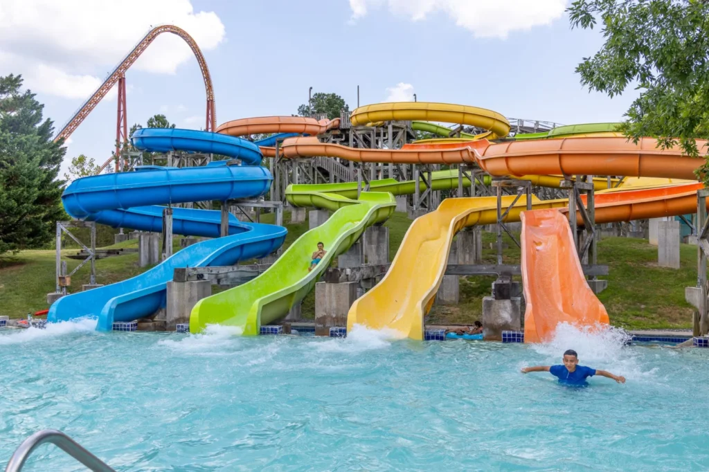 Baja Bends water slides at Soak City, Kings Dominion
